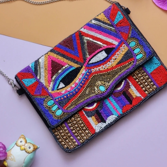 Double Evil Eye Sling Bag - Picture 1 of 2